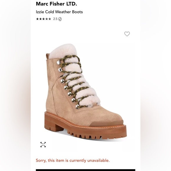 Marc Fisher Shoes - Marc Fisher LTD. Izzie Cold Weather Boots, Sz 7 NWOB